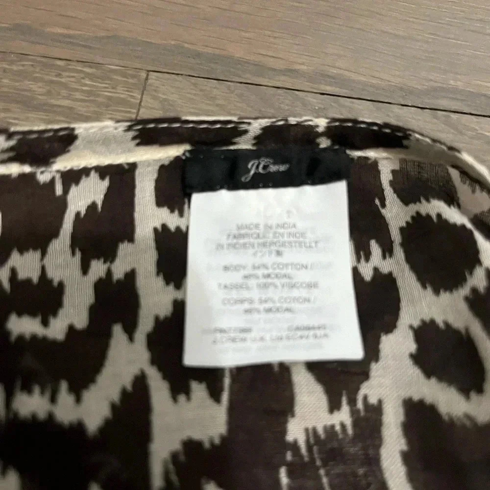 J. CREW Women’s Animal Print Swimsuit Cover Up - Picture 5 of 7